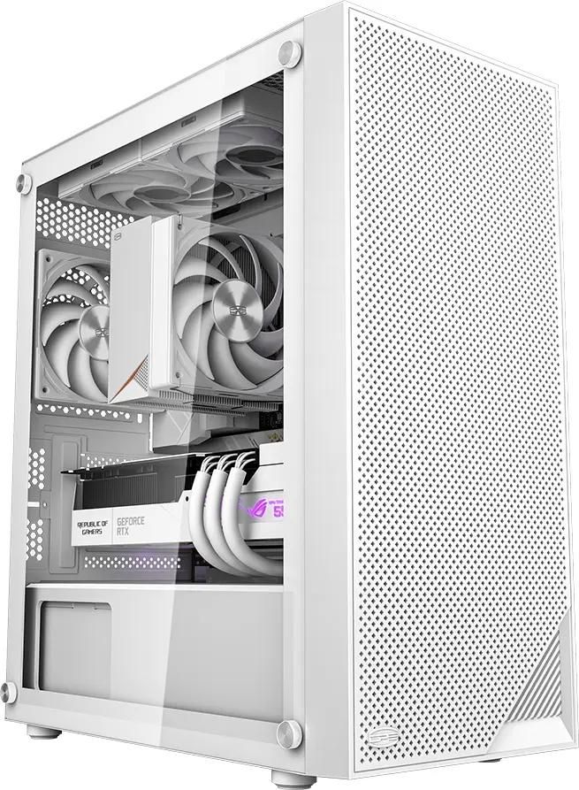 Корпус mATX PCCOOLER C3B310 WH, Midi-Tower, без БП,  белый [c3b310-whp0-gl]